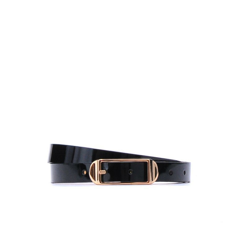 Damen Gürtel 03m schwarzer Lack