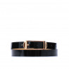Damen Gürtel 03m schwarzer Lack
