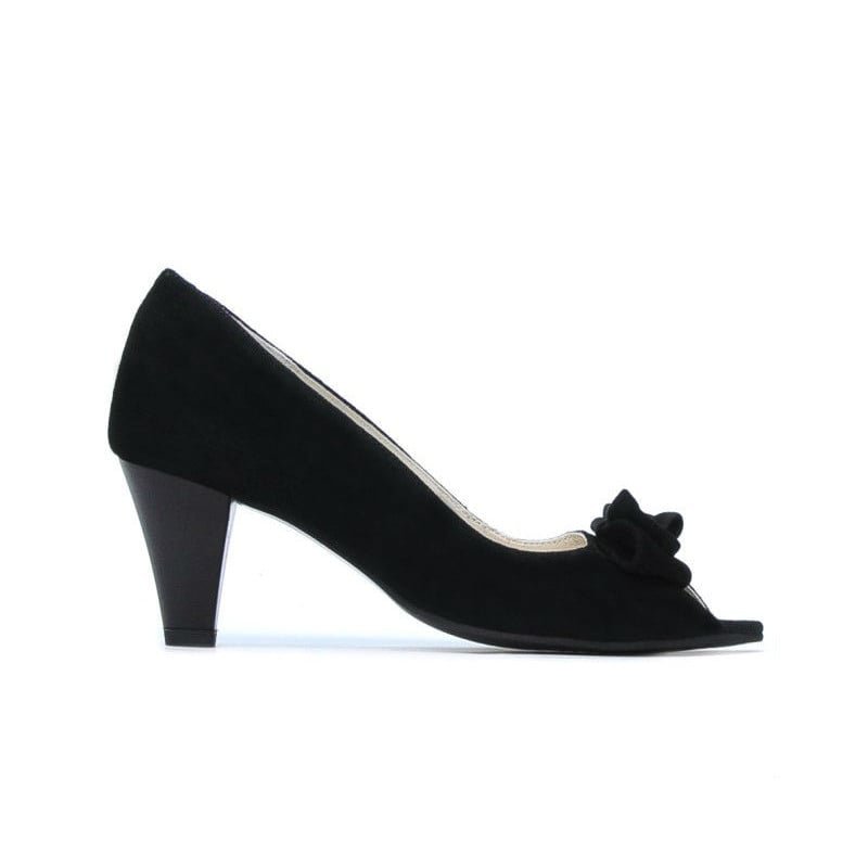 Damensandalen 1255 Schwarz Antilope
