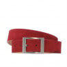 Damen Gürtel 02m rot Velours