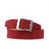 Damen Gürtel 02m rot Velours