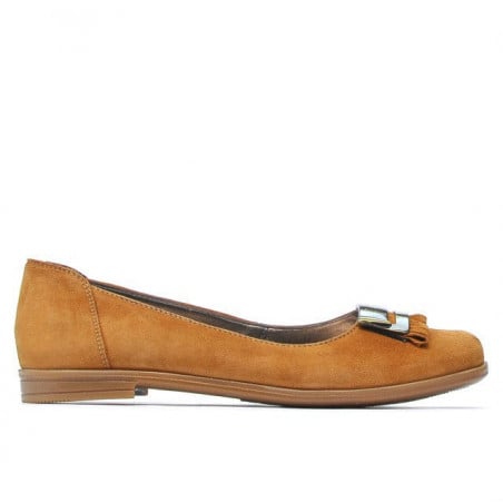 Damenballerinas 674 braun Velours