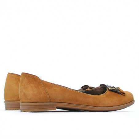 Damenballerinas 674 braun Velours