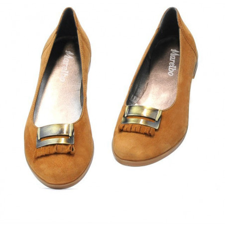 Damenballerinas 674 braun Velours