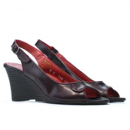 Damen Sandalen 596 Bordeaux