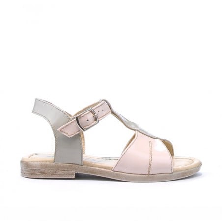 Sandalen für Kleinkinder 40c Lack beige+rosa
