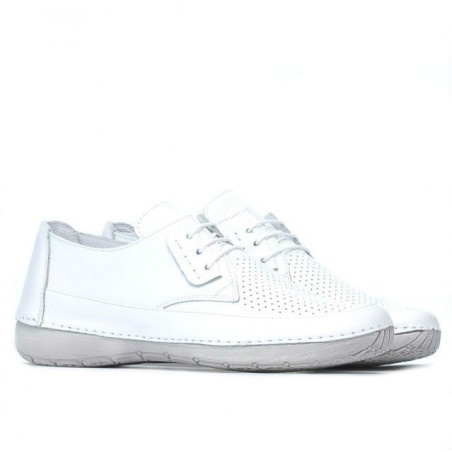 Damenmoccasins 672 weiß