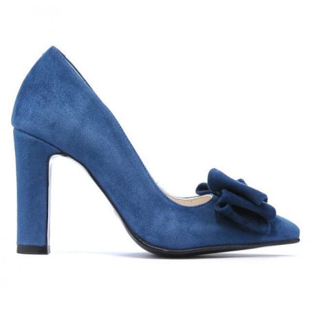 Elegante Damenschuhe 1252 türkis Antilope