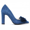 Elegante Damenschuhe 1252 türkis Antilope