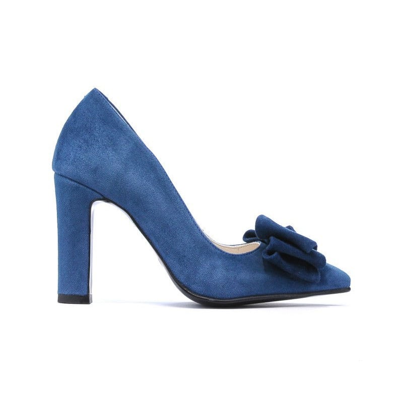 Elegante Damenschuhe 1252 türkis Antilope