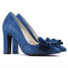 Elegante Damenschuhe 1252 türkis Antilope