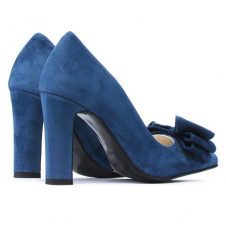 Elegante Damenschuhe 1252 türkis Antilope