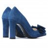 Elegante Damenschuhe 1252 türkis Antilope