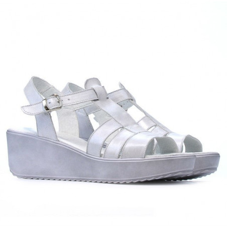 Damen Sandalen 5023 Perlmuttweiß