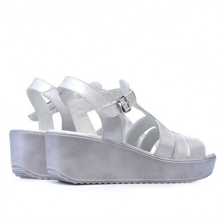 Damen Sandalen 5023 Perlmuttweiß