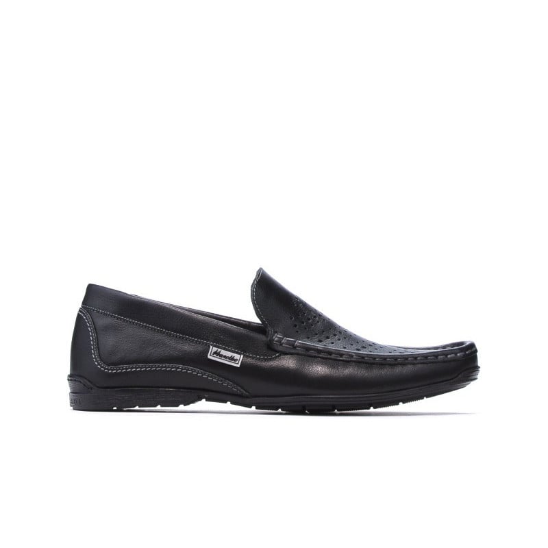 Herren-Mokassins 813p schwarz