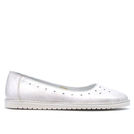 Damen Ballerinas 7004 beige Perlmutt