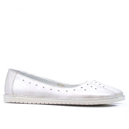 Damen Ballerinas 7004 beige Perlmutt