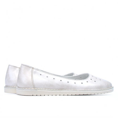 Damen Ballerinas 7004 beige Perlmutt