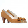 Damensandalen 1255 Kamel Antilopenleder
