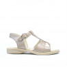 Kleinkinder Sandalen 40c Lack Beige Perlmutt