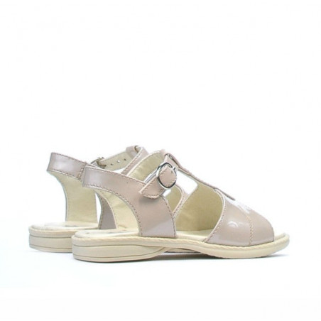 Kleinkinder Sandalen 40c Lack Beige Perlmutt