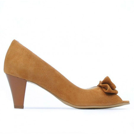 Damensandalen 1255 Kamel Antilopenleder