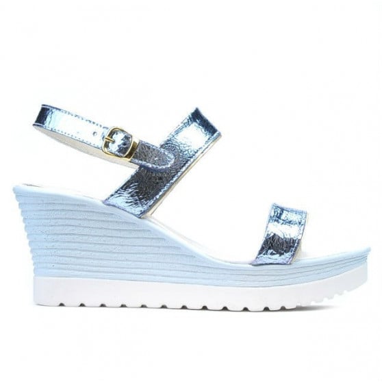 Damen Sandalen 5031 blau silber
