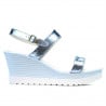 Damen Sandalen 5031 blau silber