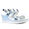 Damen Sandalen 5031 blau silber