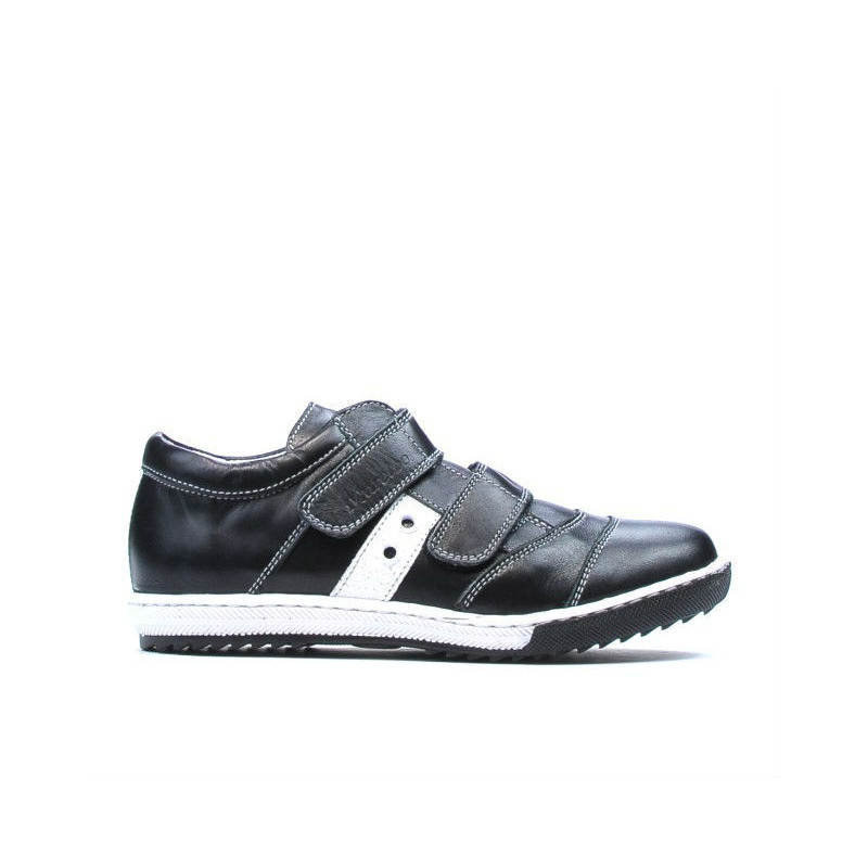 Kinderschuhe 134 schwarz+weiß