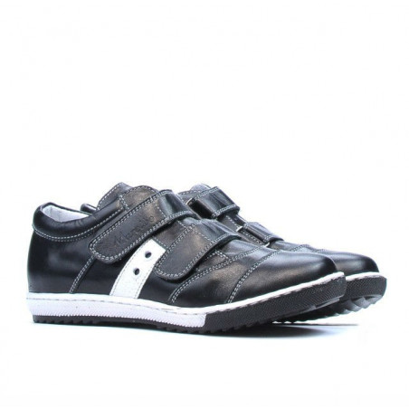 Kinderschuhe 134 schwarz+weiß