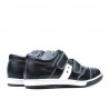 Kinderschuhe 134 schwarz+weiß