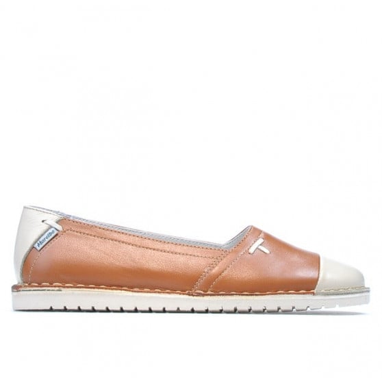 Damen-Ballerinas 7003 braun kombiniert Damen-Ballerinas 7003 braun kombiniert