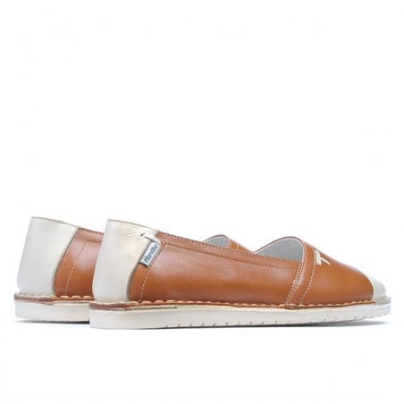 Damen-Ballerinas 7003 braun kombiniert