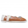 Damen-Ballerinas 7003 braun kombiniert