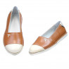 Damen-Ballerinas 7003 braun kombiniert