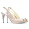 Damen Sandalen 1250 Lack Elfenbein