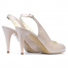 Damen Sandalen 1250 Lack Elfenbein