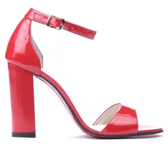 Damensandalen 1259 Lack Rot Damensandalen 1259 Lack Rot