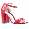 Damensandalen 1259 Lack Rot