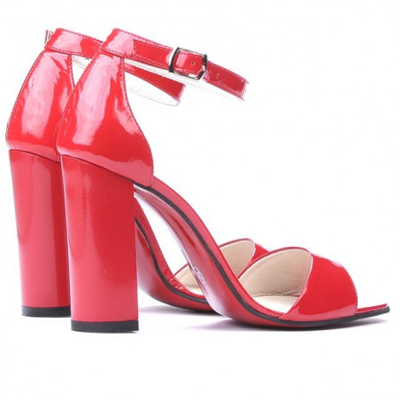 Damensandalen 1259 Lack Rot