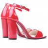Damensandalen 1259 Lack Rot