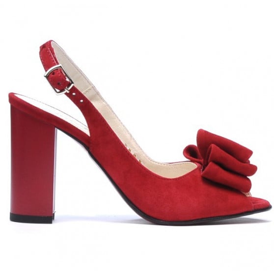 Damen Sandalen 1256 rot Antilope Damen Sandalen 1256 rot Antilope