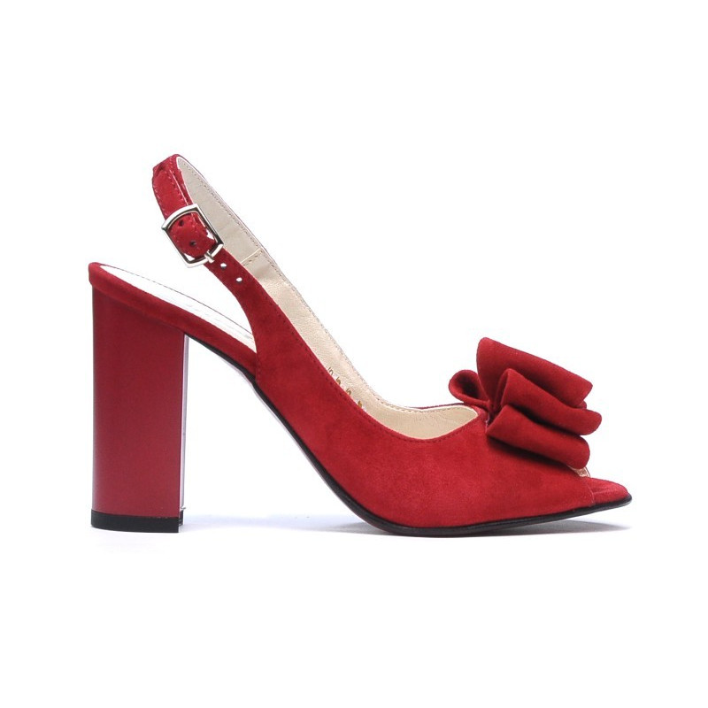 Damen Sandalen 1256 rot Antilope