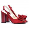 Damen Sandalen 1256 rot Antilope