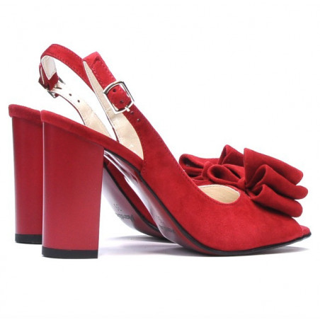 Damen Sandalen 1256 rot Antilope