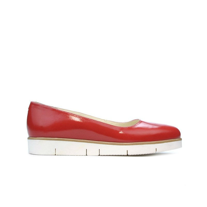 Damen Casual Schuhe 677 Lack Rot