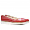 Damen Casual Schuhe 677 Lack Rot