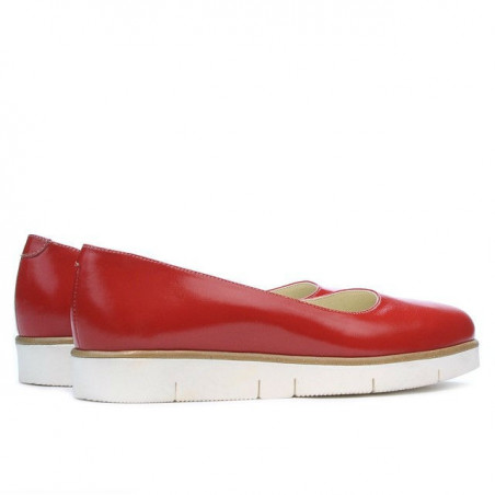 Damen Casual Schuhe 677 Lack Rot